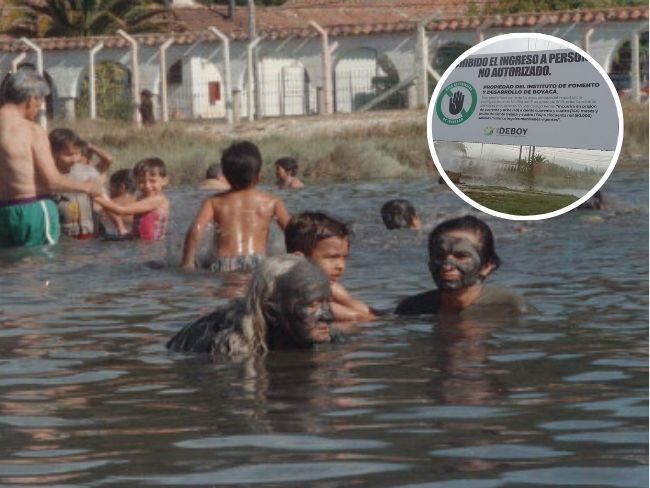 Por el desorden y residuos generados por los bañistas, el Ideboy hace cerramiento con malla, que finalmente la rompen e ingresan. Imagen | Caracol Radio