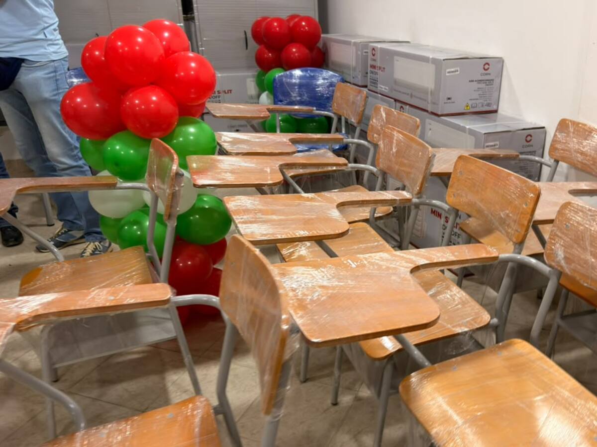 Instituciones educativas en Santa Rosa de Lima reciben mobiliario y equipos