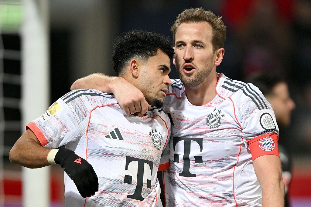 Luis Díaz y Harry Kane / Getty Images