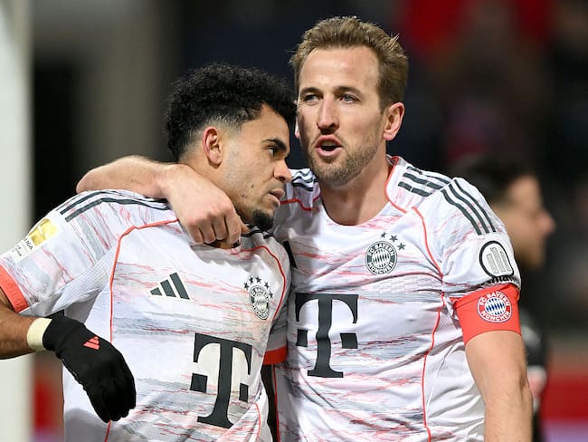 Luis Díaz y Harry Kane / Getty Images