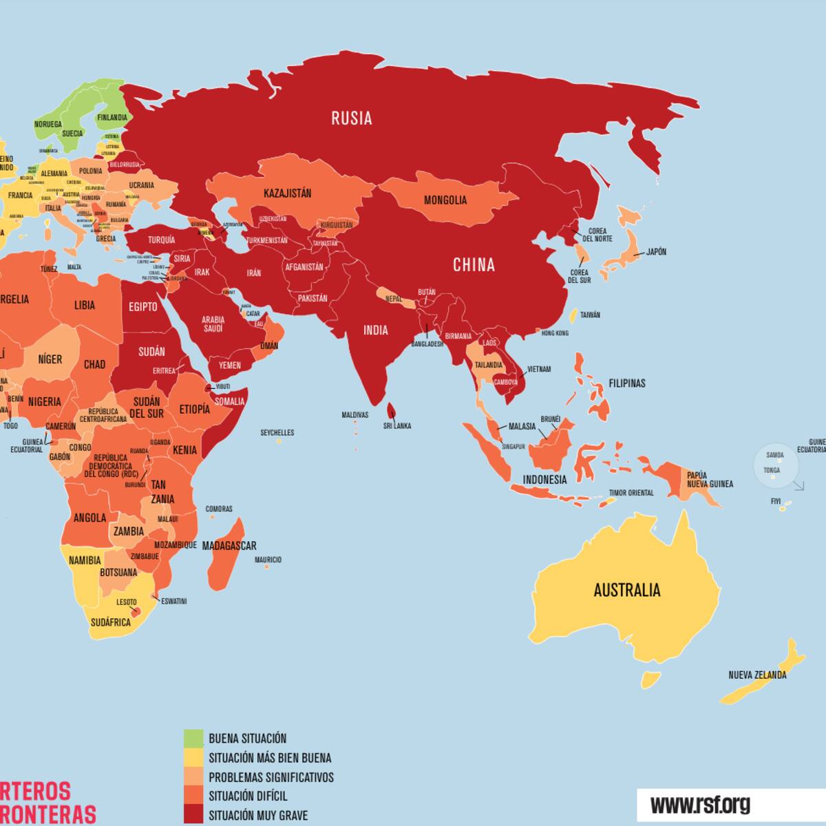 RSF advierte peores condiciones para el periodismo en Latinoamérica