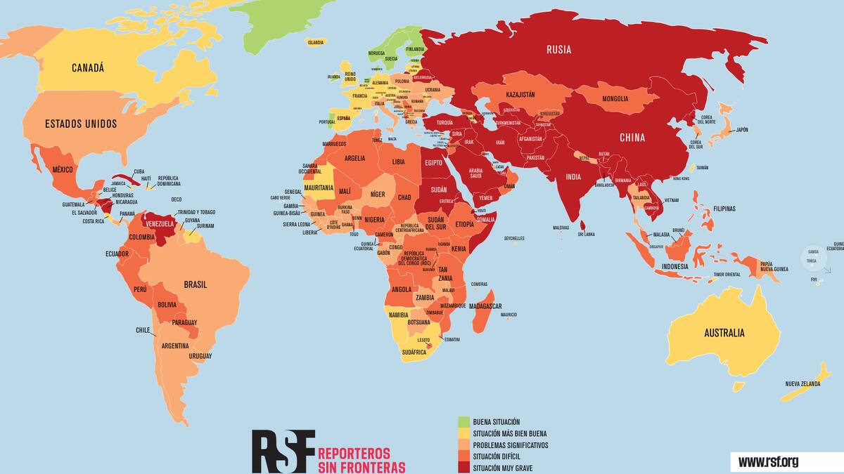 RSF advierte peores condiciones para el periodismo en Latinoamérica