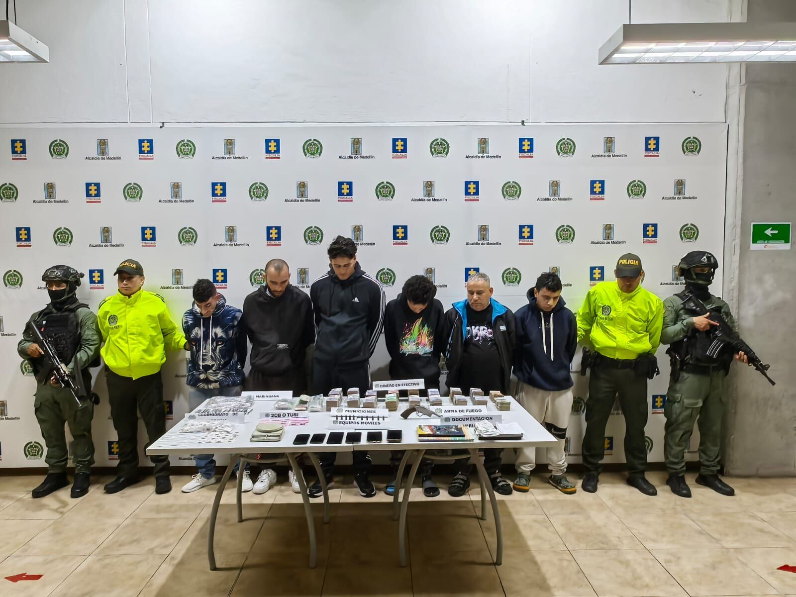 Capturados operativos Medellín