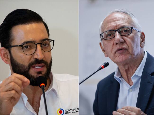 A la izquierda el contralor Carlos Mario Zuluaga y a la derecha el ministro de Salud, Guillermo Jaramillo. / Fotos: Colprensa