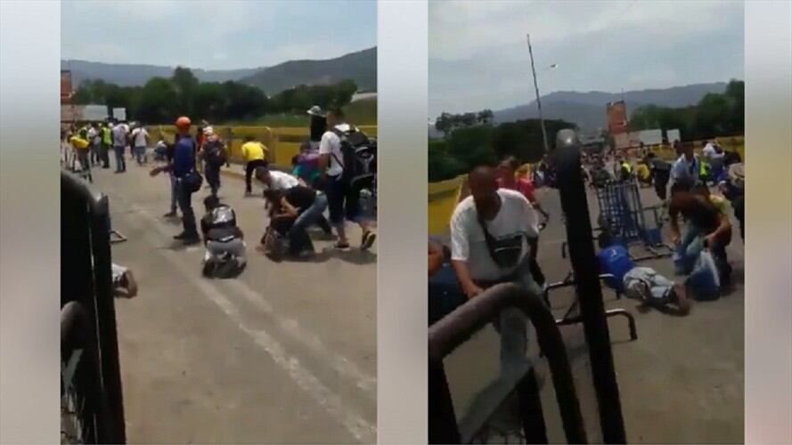 Un venezolano resultó herido durante enfrentamiento en la frontera colombo-venezolana. Foto: Audrey Carrillo (W Radio)