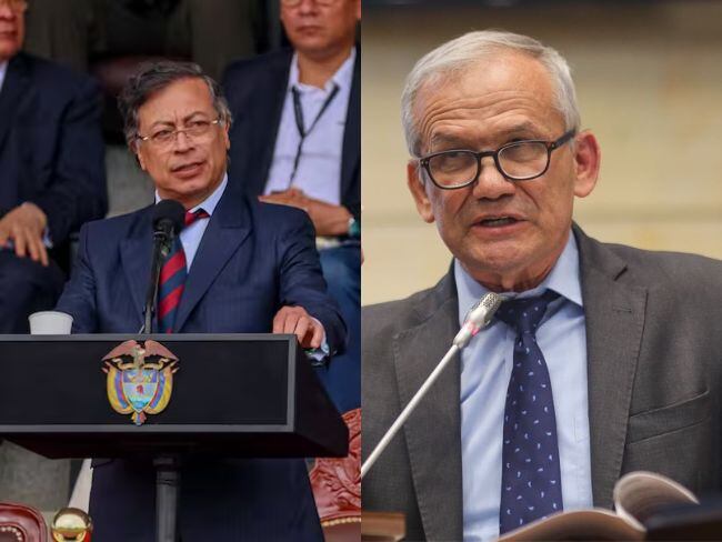 Presidente Petro y el exdirector del DAPRE, Carlos Ramón González. Foto: Presidencia, Colprensa