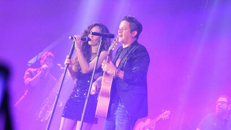 Alejandro Sanz en concierto en Bogotá. Foto: La W.