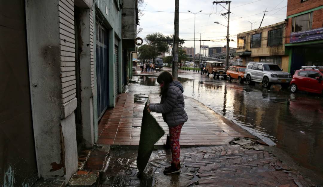 Fuertes lluvias en Colombia. Foto: Colprensa. 