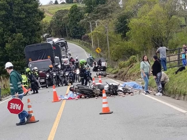 Accidente de tránsito en San Pedro de Los Milagros- foto cortesía
