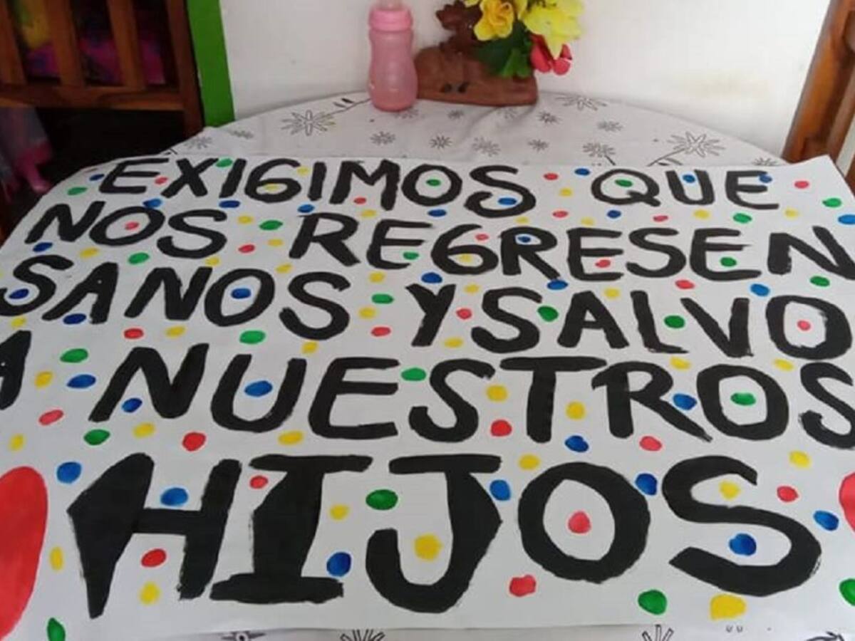 Marchas para pedir la liberación de jóvenes caldenses en Antioquia