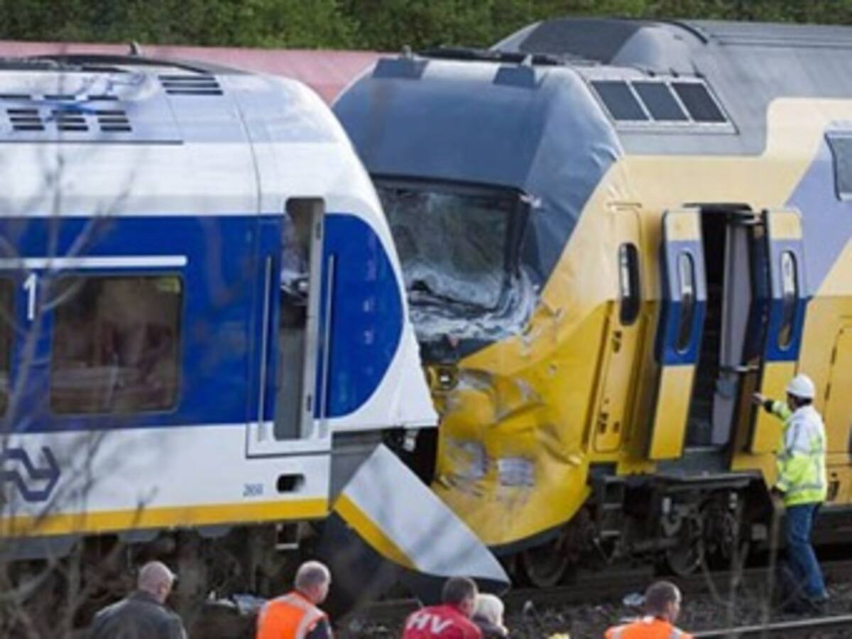 Choque de trenes en Amsterdam deja 125 heridos