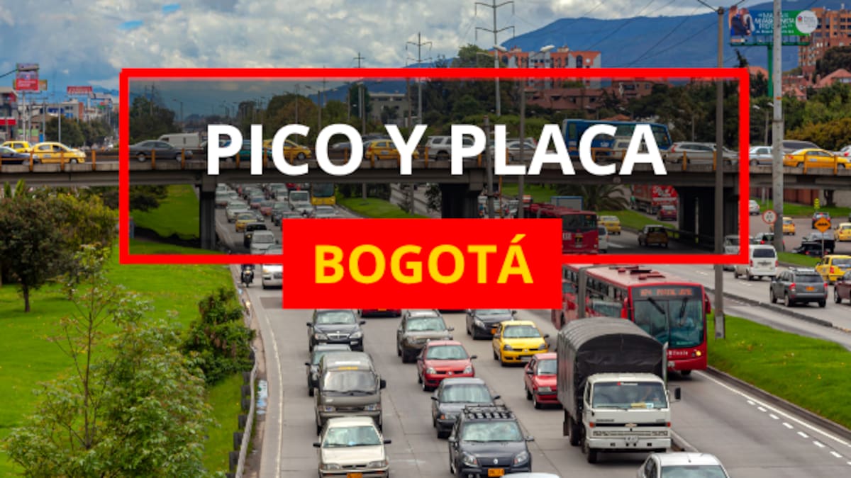¡Evite multas! Así opera el pico y placa en Bogotá para la semana del 01 al 07 de junio