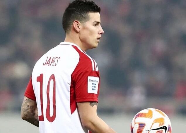 James Rodríguez, futbolista del Olympiacos / Foto: jamesrodriguez10