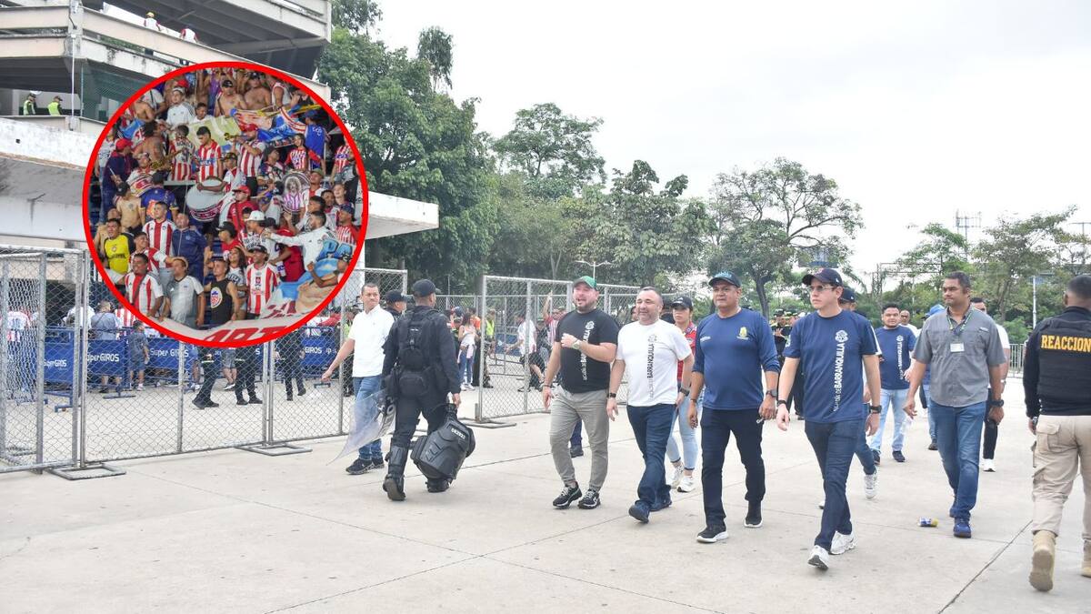Más de 1.100 policías custodiarán la final Junior vs. Tolima en el estadio Metropolitano