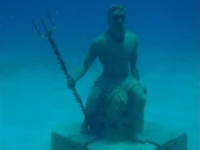 En San Andrés está la primera galería submarina con esculturas bajo el agua