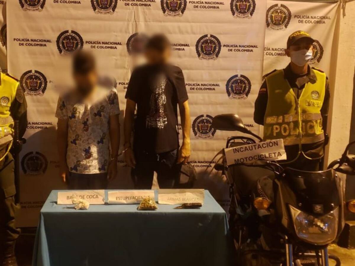 Intentaron huir pero fueron capturados en céntricas calles de La Dorada
