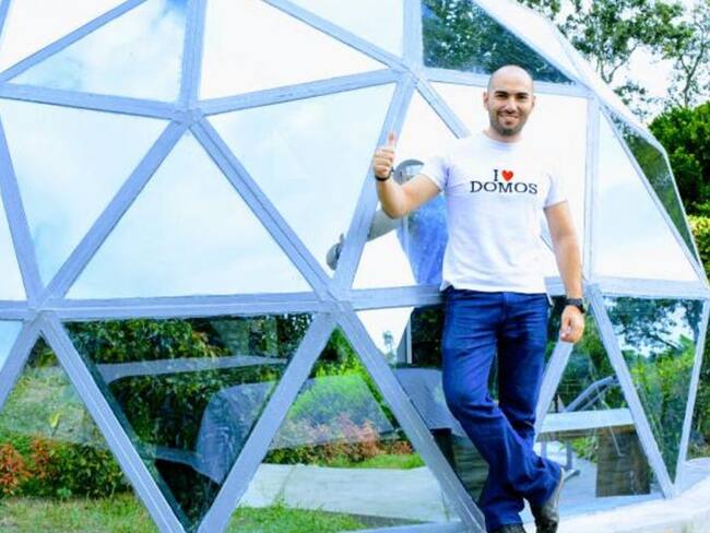 Un glamping construido con plástico reciclado