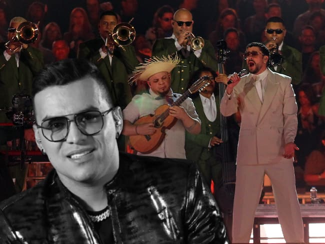 Yeison Jiménez y Bad Bunny en Medellín | Foto: GettyImages