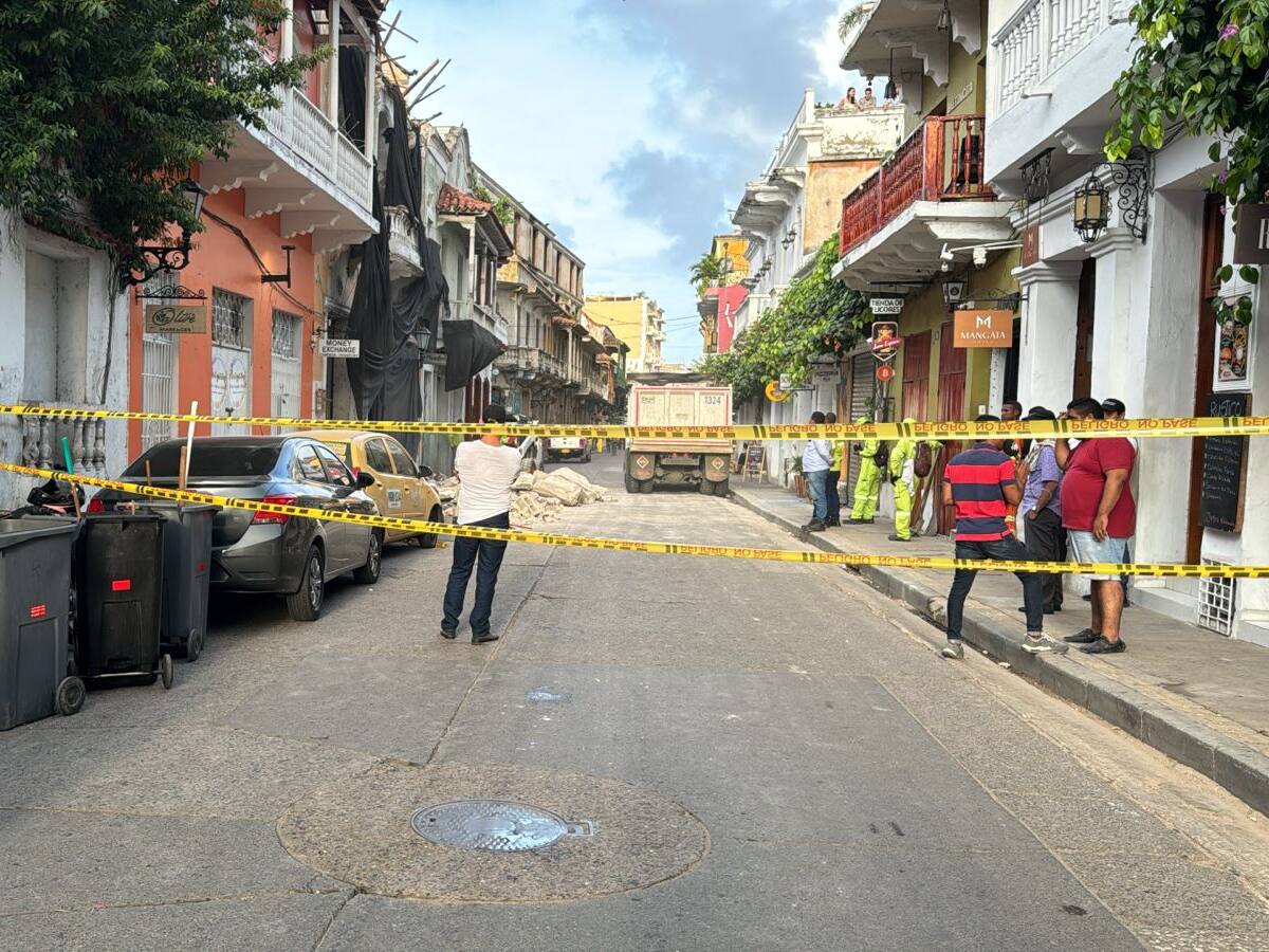 OAGRD atendió emergencia por caída de balcón en Getsemaní