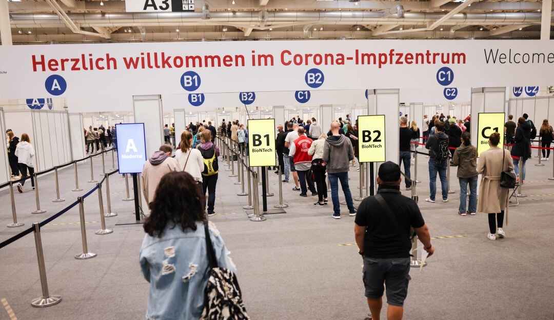 Centro de vacunación en Alemania