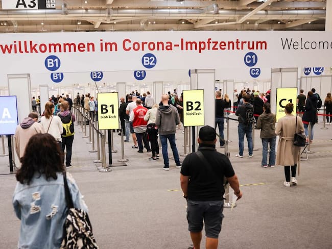 Centro de vacunación en Alemania