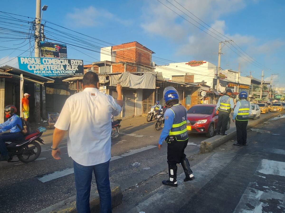 DATT adelanta trabajo para recuperar movilidad en el Mercado de Bazurto