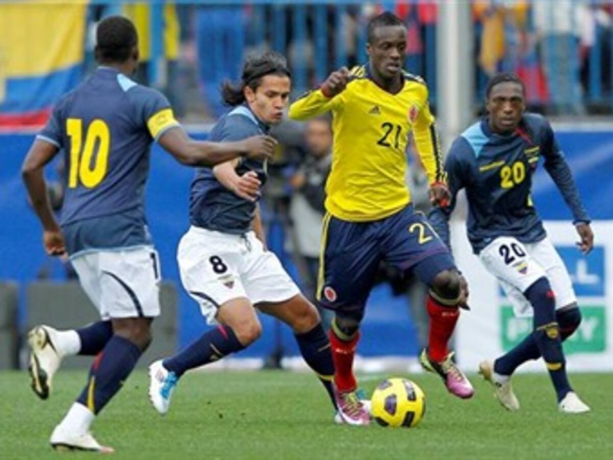 Selección Colombia se impuso 2-0 a Ecuador en partido amistoso