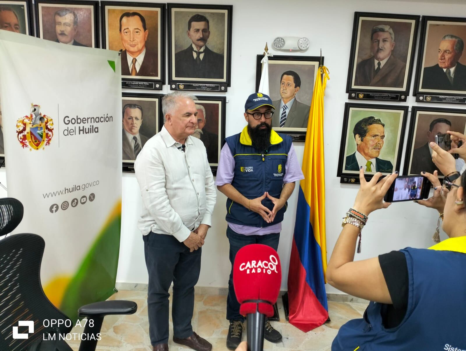 Obras y maquinaria amarilla, llegaran al Huila. Foto: Caracol Neiva.