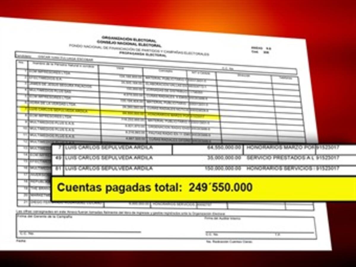 ​Zuluaga pagó más de 200 millones de pesos a hermano de hacker Sepúlveda