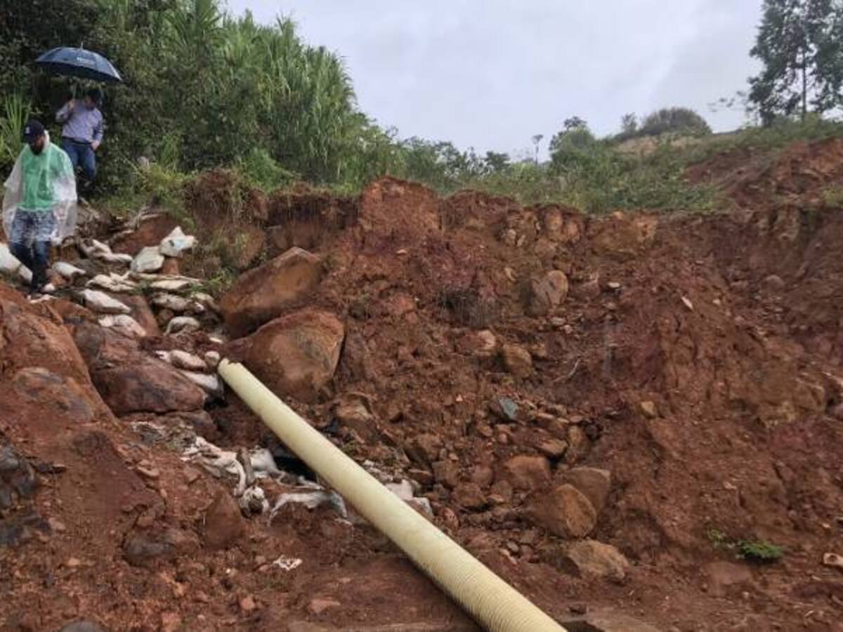 Riesgo de deslizamiento en zona rural del municipio de Guática