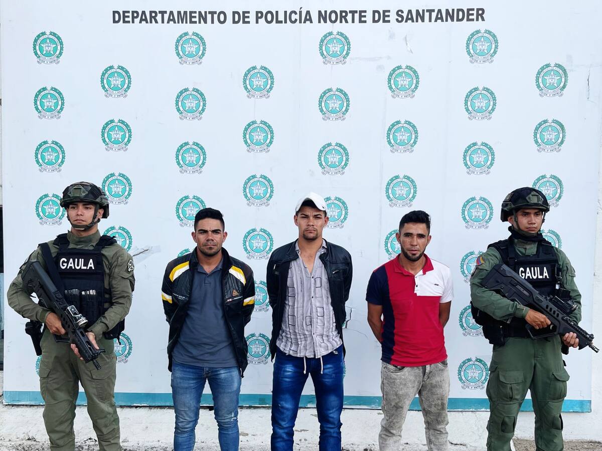Autoridades capturan a tres presuntos extorsionistas en Ocaña