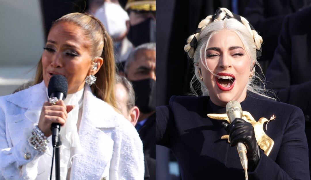 Jennifer López y Lady Gaga, posesión Joe Biden