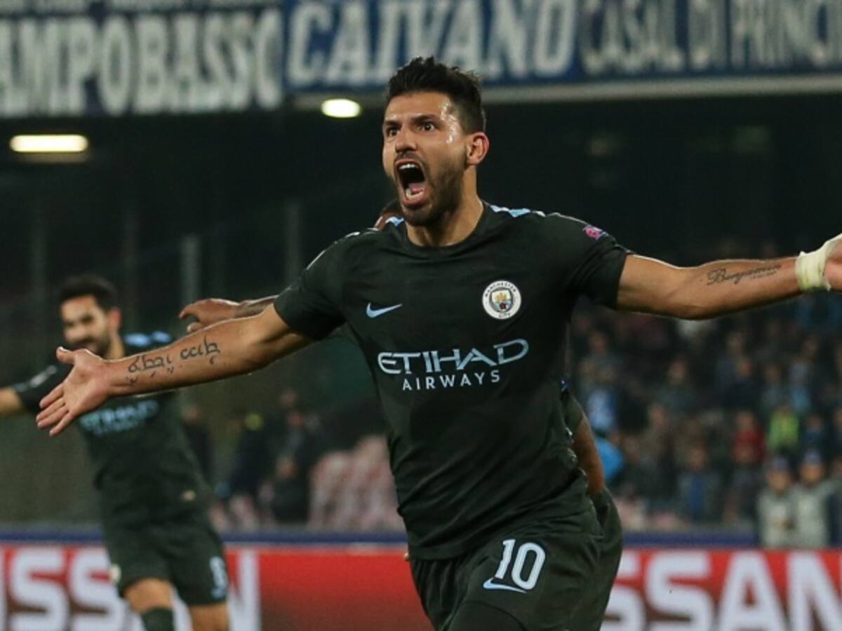 El City, con gol histórico de Agüero, se clasifico a los octavos en la Champions