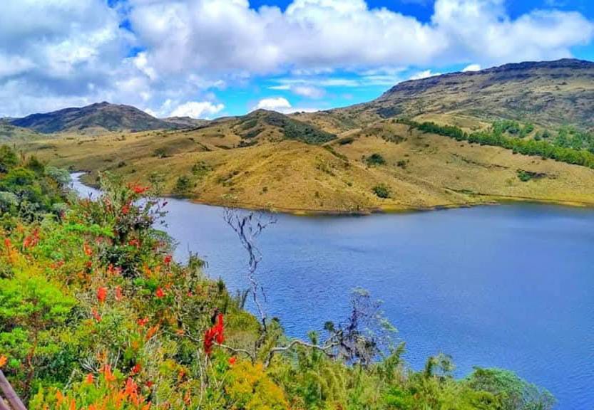 Embalse de Teatinos que surte de agua a la ciudad de Tunja / Foto Suministrada.