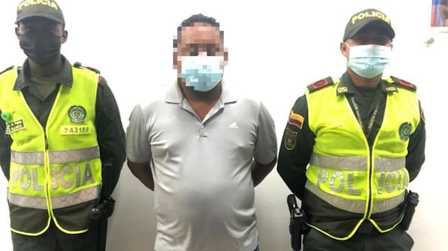 El ciudadano fue capturado por el delito de daño en bien ajeno y puesto a disposición de la Fiscalía General de la Nación