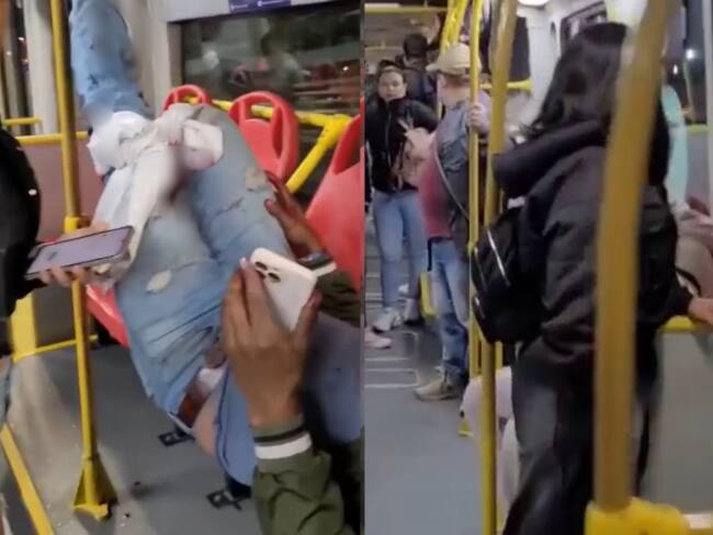 Pasajero de Transmilenio fue apuñalado por ladrón: señalan que autoridades no actuaron rápido. Foto: Redes sociales/Caracol Radio.