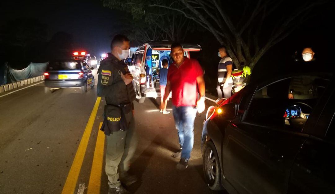 Accidente en la via Ibagué - Alvarado 