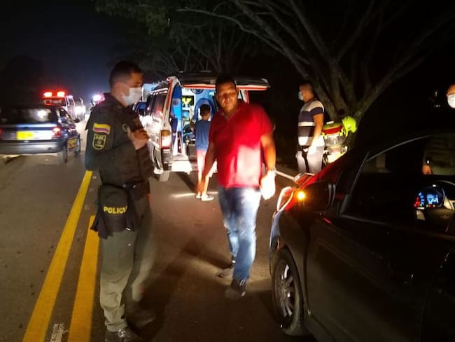 Accidente en la via Ibagué - Alvarado