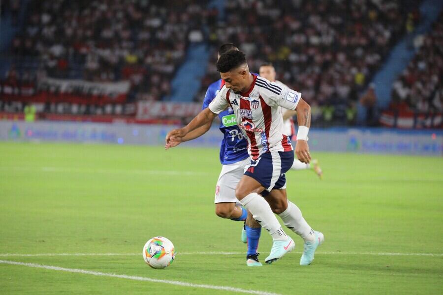 Junior en juego ante Unión Magdalena por la fecha 3 de la Liga colombiana 2025-II / Colprensa