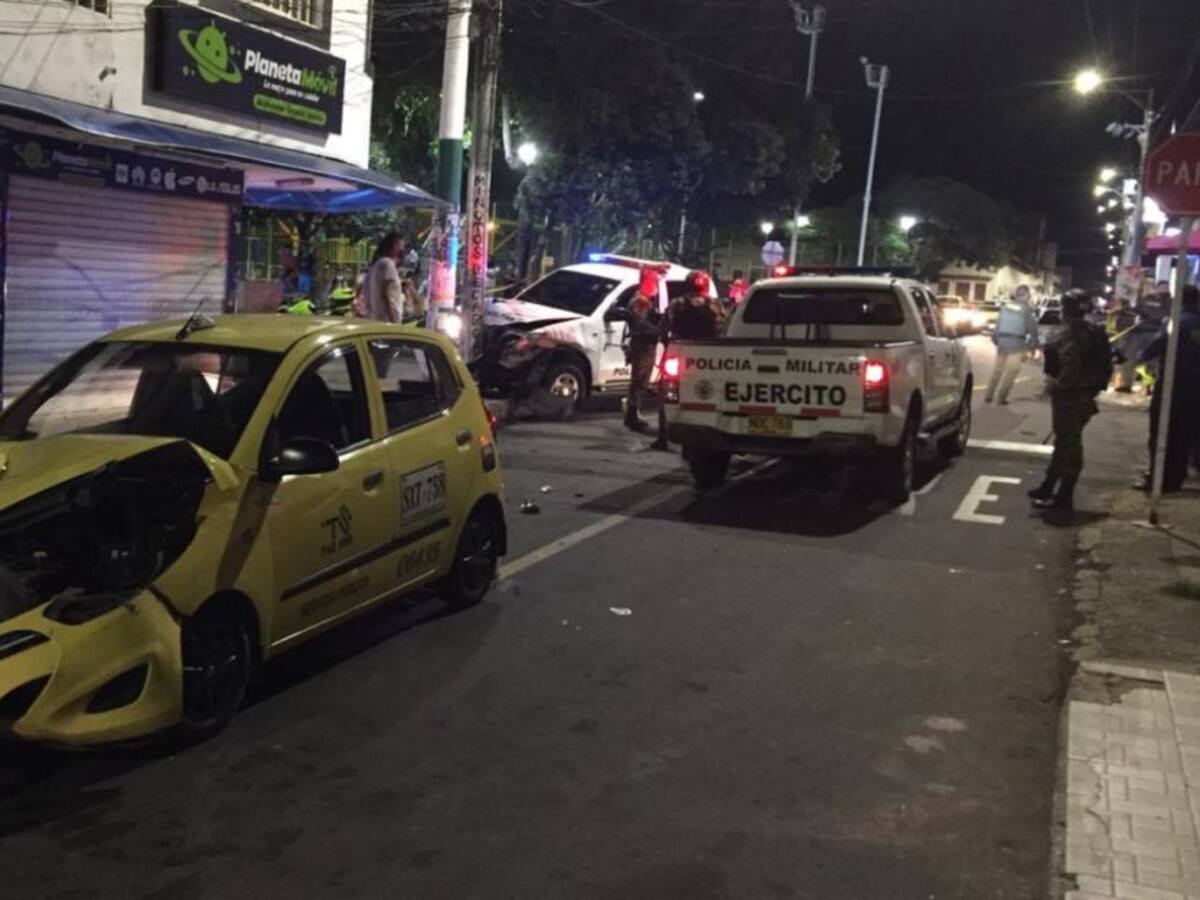 Siete militares heridos en accidente de tránsito