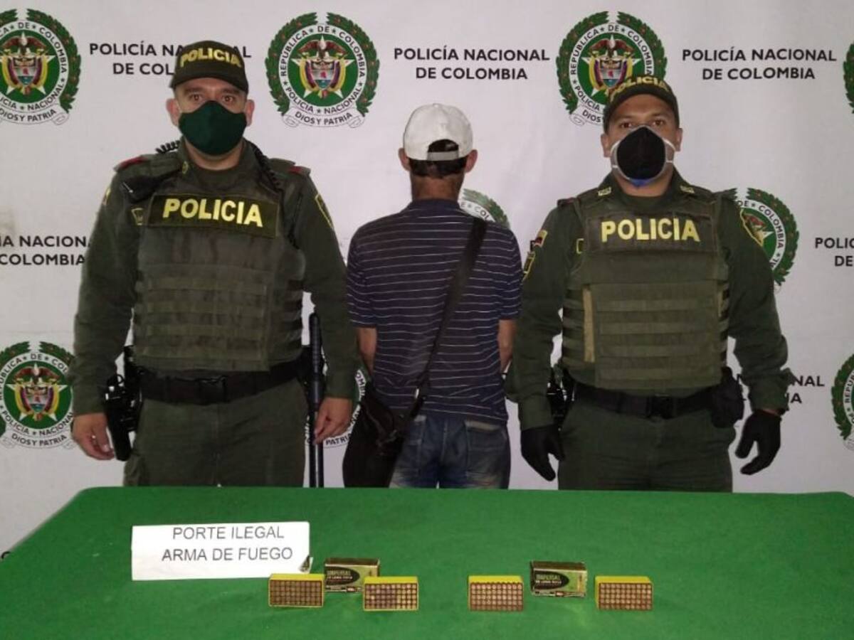 Transitaba por el centro de Manizales con 200 cartuchos calibre 22
