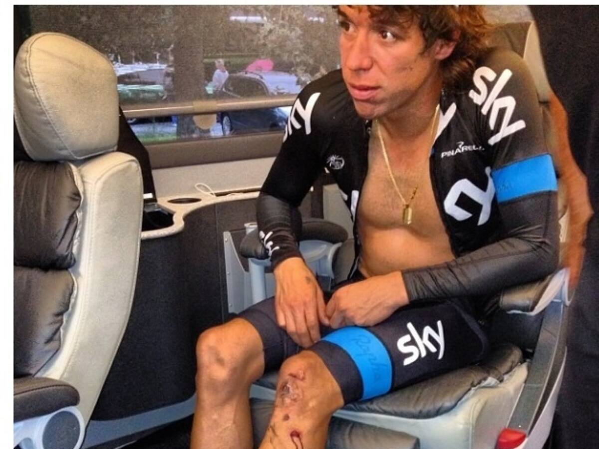 Rigoberto Urán termina su temporada con caída