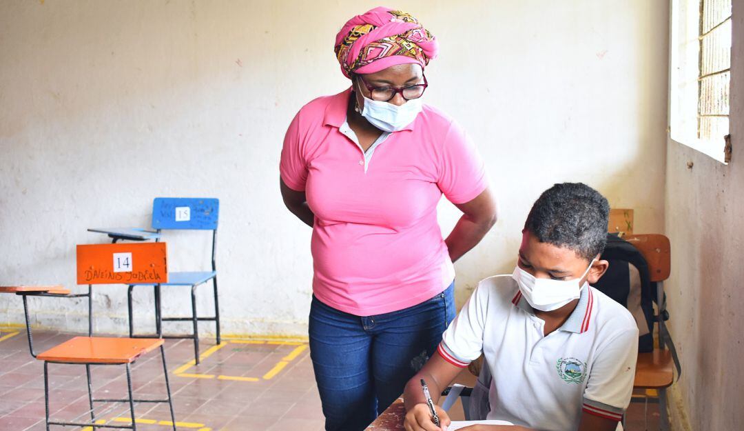 Poco a poco la Institución Etnoeducativa Técnica de Desarrollo Rural retorna a la normalidad académica con los protocolos de bioseguridad