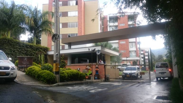 Este es el conjunto residencial donde aparecieron las grietas. 