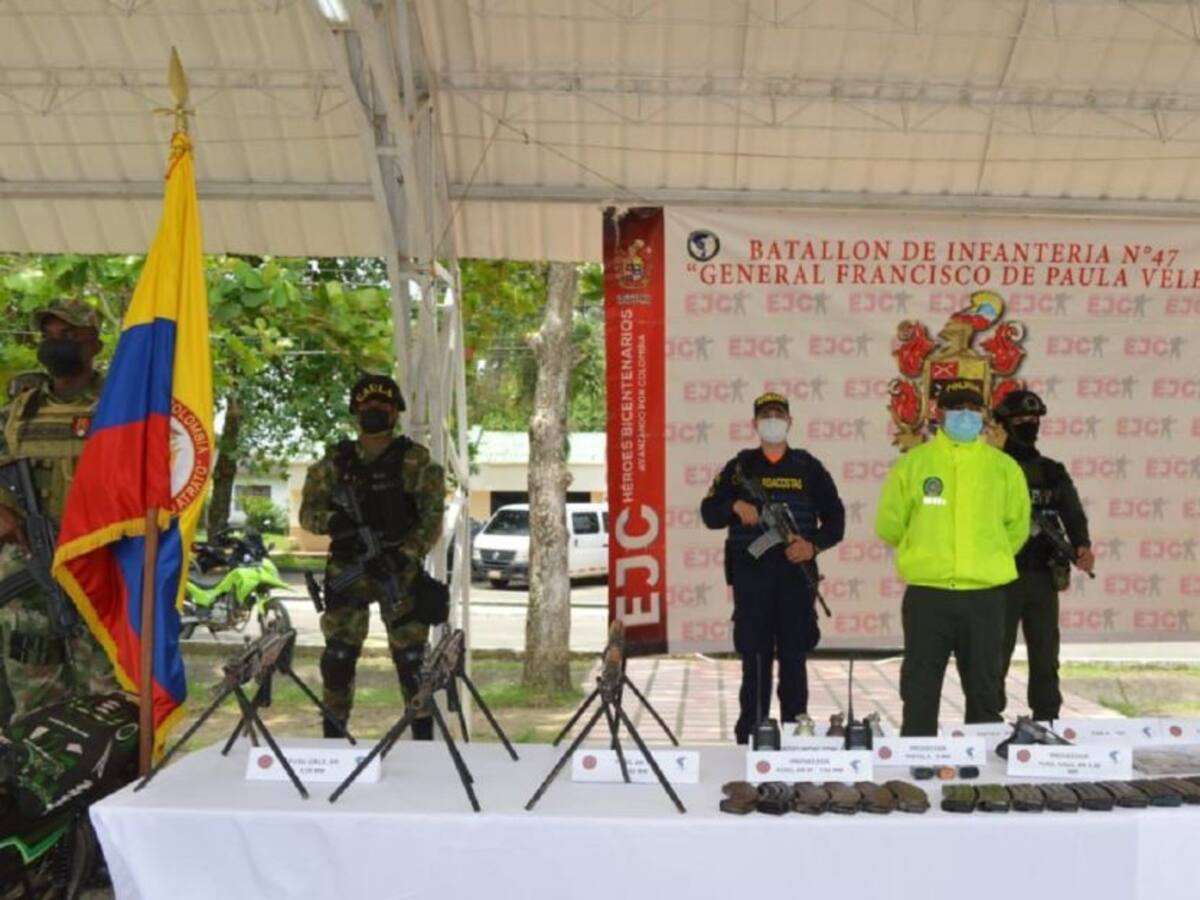 En Necoclí ubicaron un depósito con más de 1.600 cartuchos