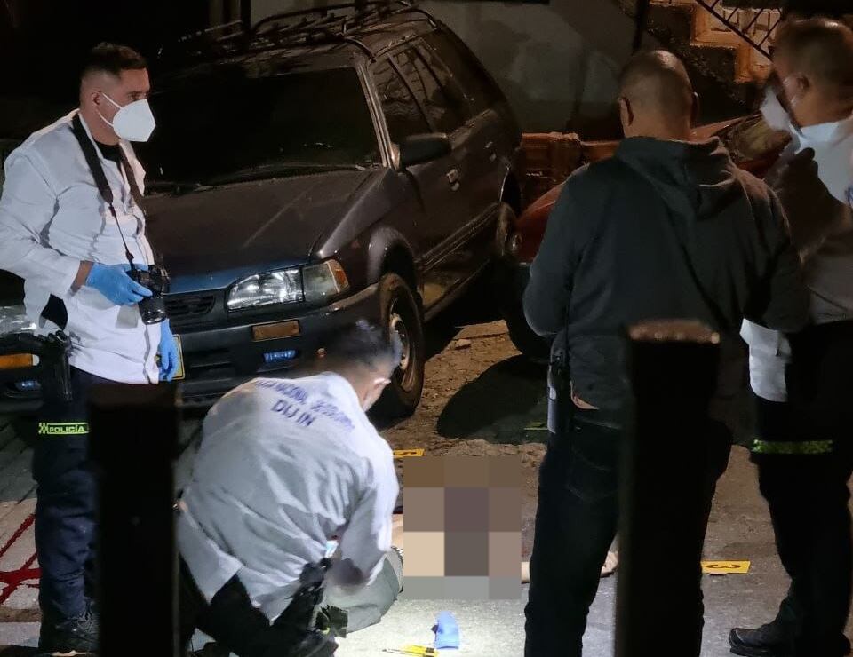Homicidio en el barrio Robledo El Diamante  de Medellín. Foto: Denuncias Antioquia
