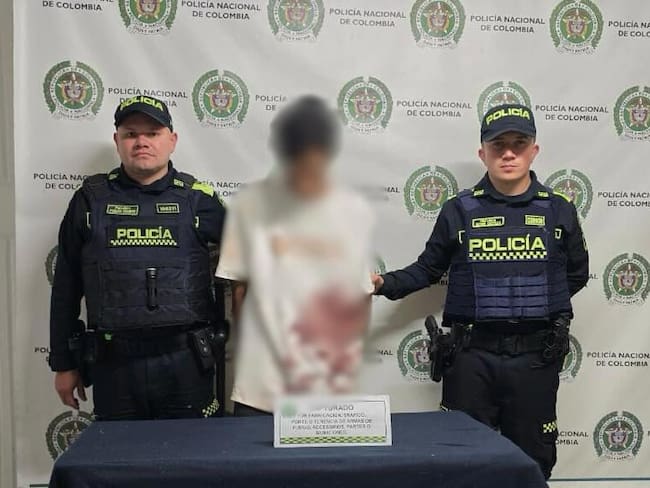 Capturado hombre que robó un supermecado e intentó disparar a un Policía en Medellín Foto: Secretaría de Seguridad y Convivencia