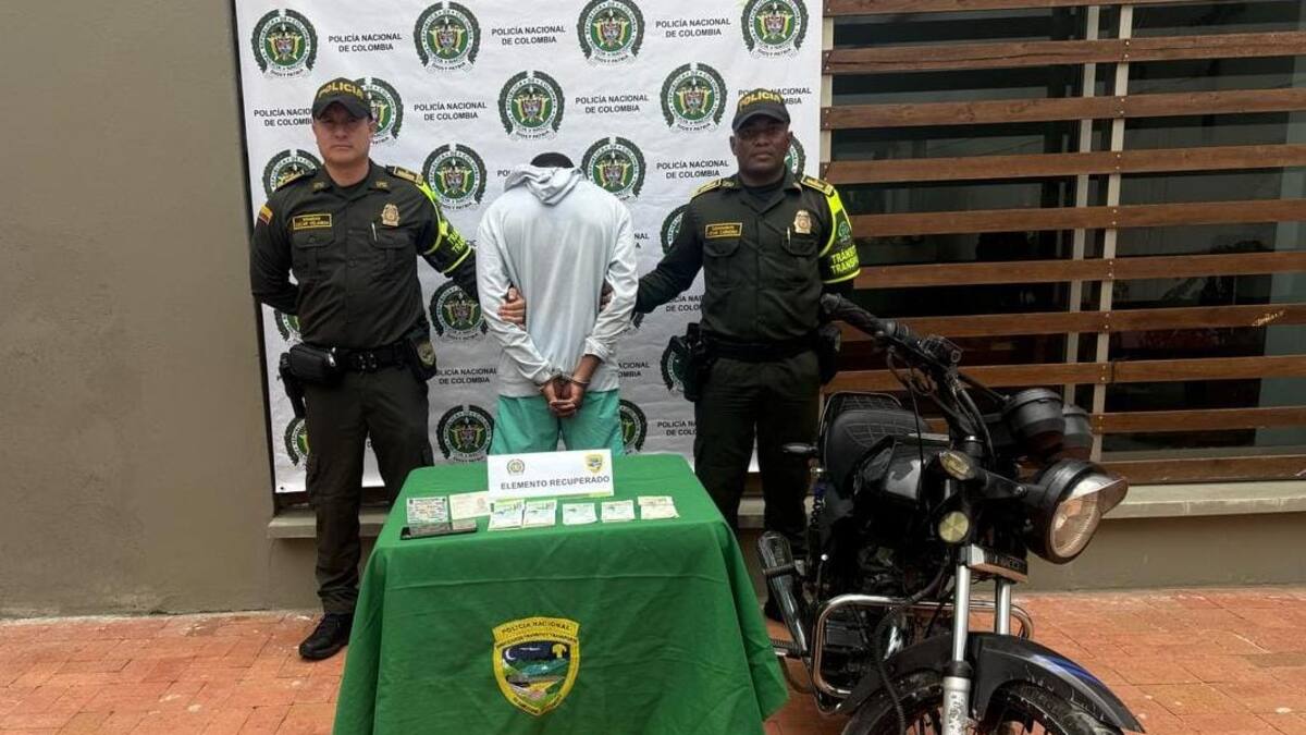 Dos presuntos fleteros cayeron tras hurtar 5 millones de pesos en Bolívar