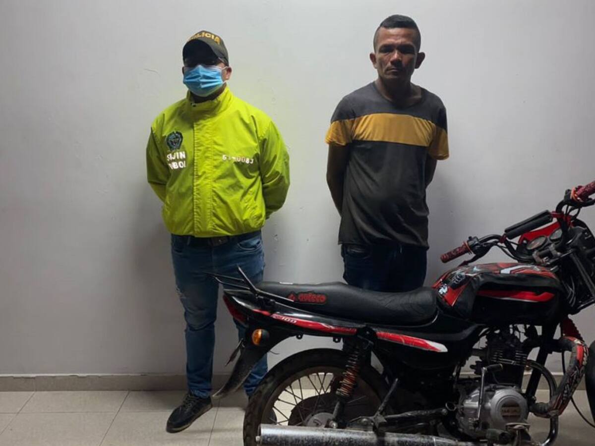 Policía recuperó moto robada y capturó al presunto autor en Magangué