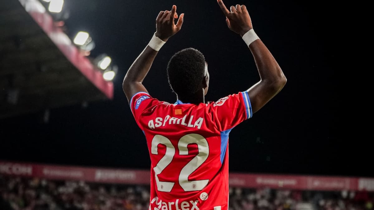 VIDEO | Doblete de golazos de Yaser Asprilla en el triunfo de Girona: fue la gran figura del partido
